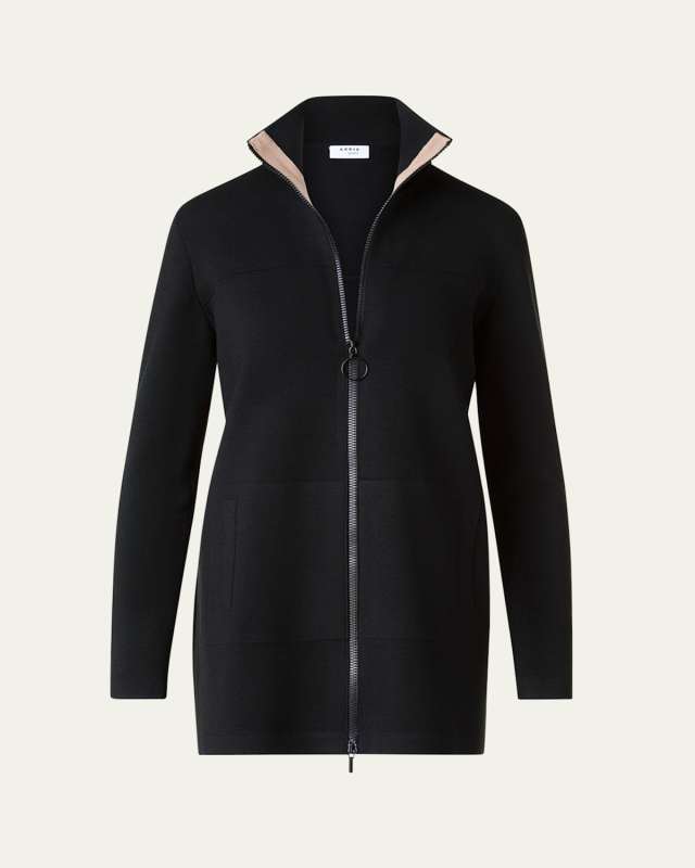 Felted Wool-Blend Short Jacket